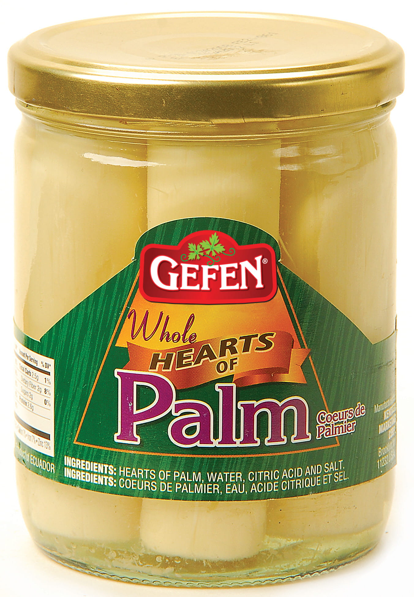 Gefen Hearts Of Palms, Whole 400g (14.1oz) (Parve) (KLP)