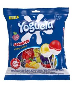 Yogueta Assorted Lollipops, Chewy Centre 216g