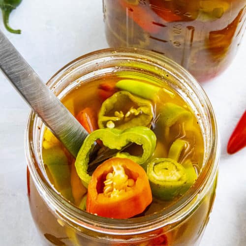 Spicy Peppers In Vinegar 170grs
