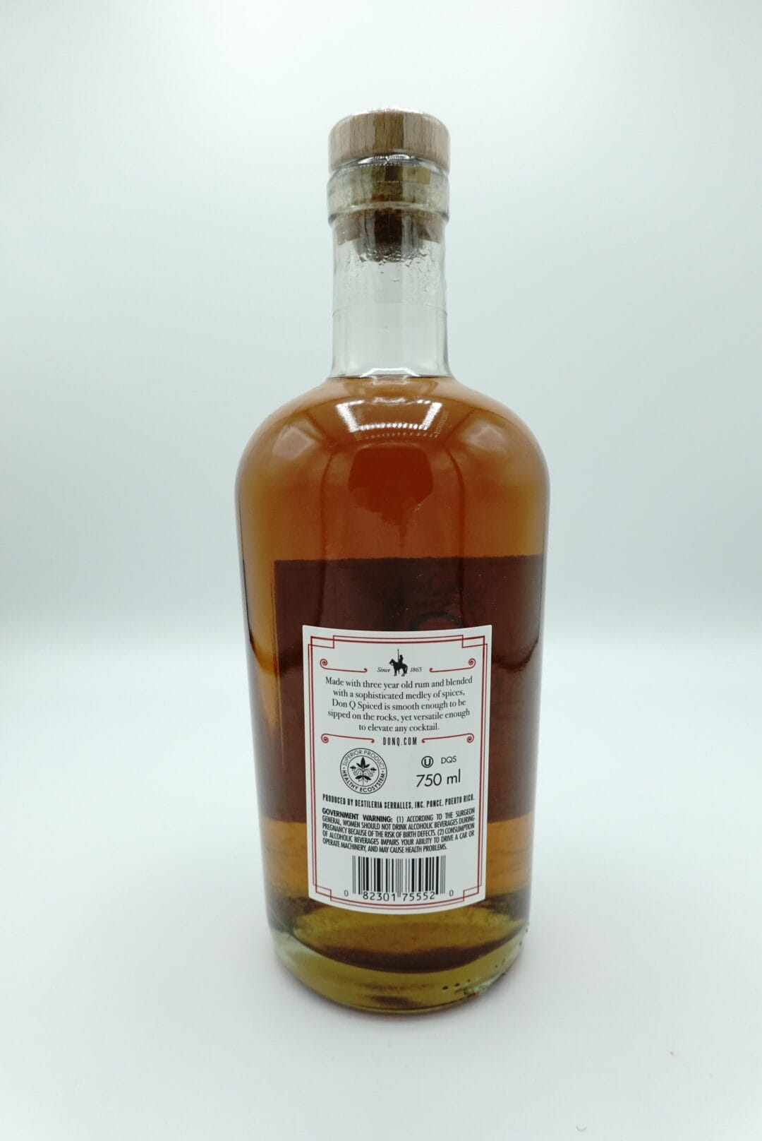 Don Q Oak Barrel Spiced 45% 90 Proof Puerto Rican Rum 750ml - Image 2