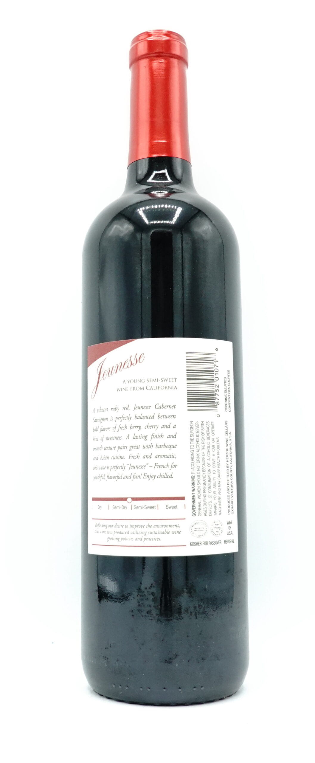 Baron Herzog 2018 Jeunesse Cabernet Sauvignon California - Image 2