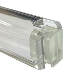 Alternative view of Art Judaica Transparent Plastic Mezuzah With Rubber Cork 12 Cm- With The