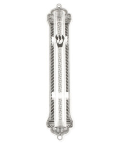 Art Judaica Perspex Mezuzah Case 12cm, Laser Cut Plaque