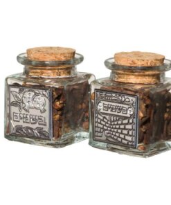 Art Judaica Glass Besamim Holder 6X4cm, Plaque