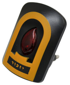 Art Judaica Elegant Memorial Candle 5*7 CM for 220V