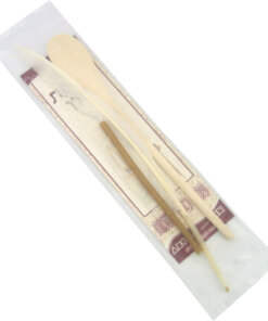 Art Judaica Set for Bedikat Chometz, Wooden Dust Pan, Beeswax Candle and Feather