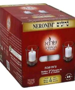Neronim Deluxe 4-hour Shabbat candle (72 units) 760gr klp