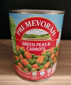 Pri Mevorach Garden Peas and Carrots in Can 335g