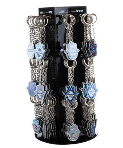 Art Judaica Metal/Epoxy Hamsa Keychain, Assorted Designs 5cm